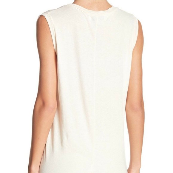 WILDFOX Distressed Slouchy Pinhole Muscle Tank Top - Picture 2 of 2